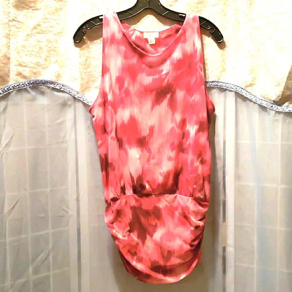 YVOS 100% NYLON PINK TANK SZ XL